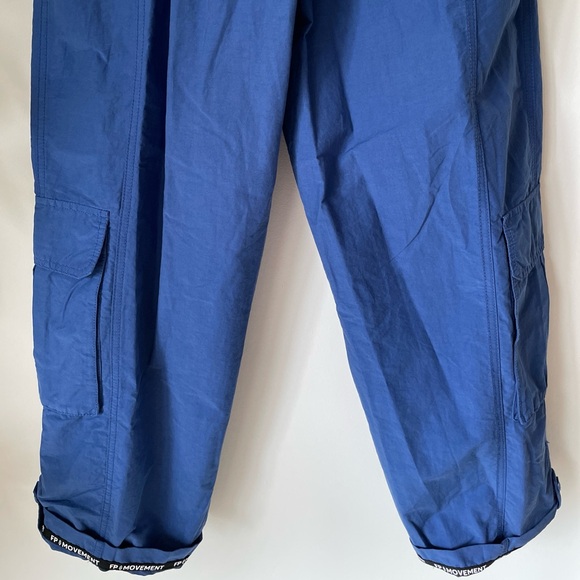 NEW Free People Mesmerize Me Solid Pants In Blue Flame - Picture 12 of 16